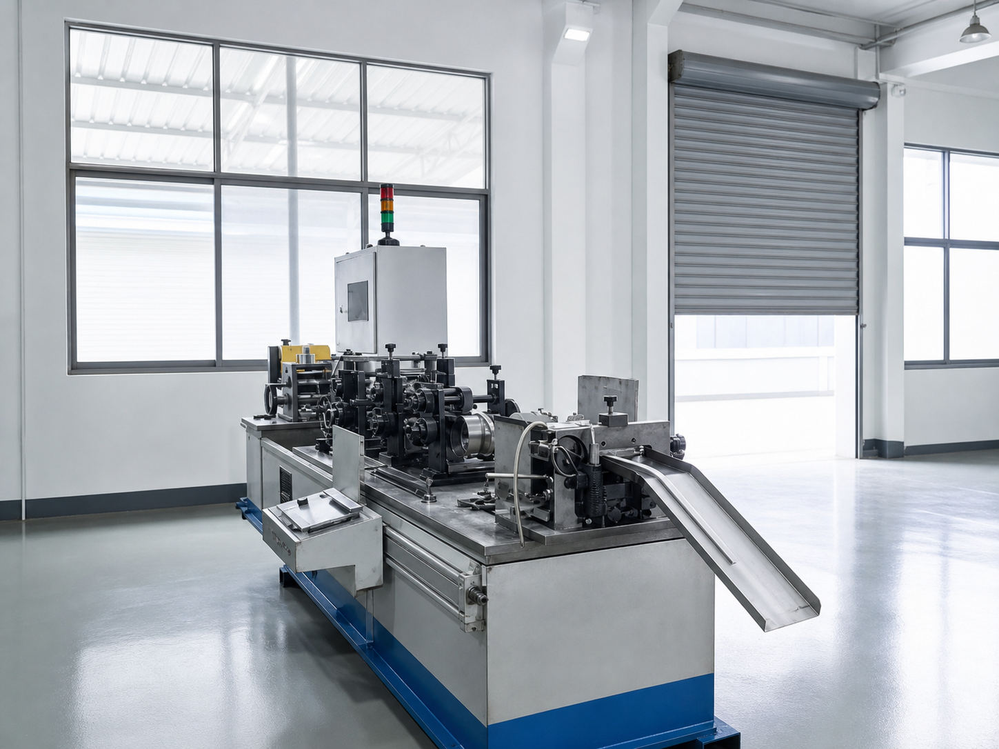 Corrugation forming machine used in quality-controlled production